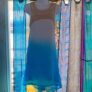 Asymmetrical Boho Ombre Dress NWOT